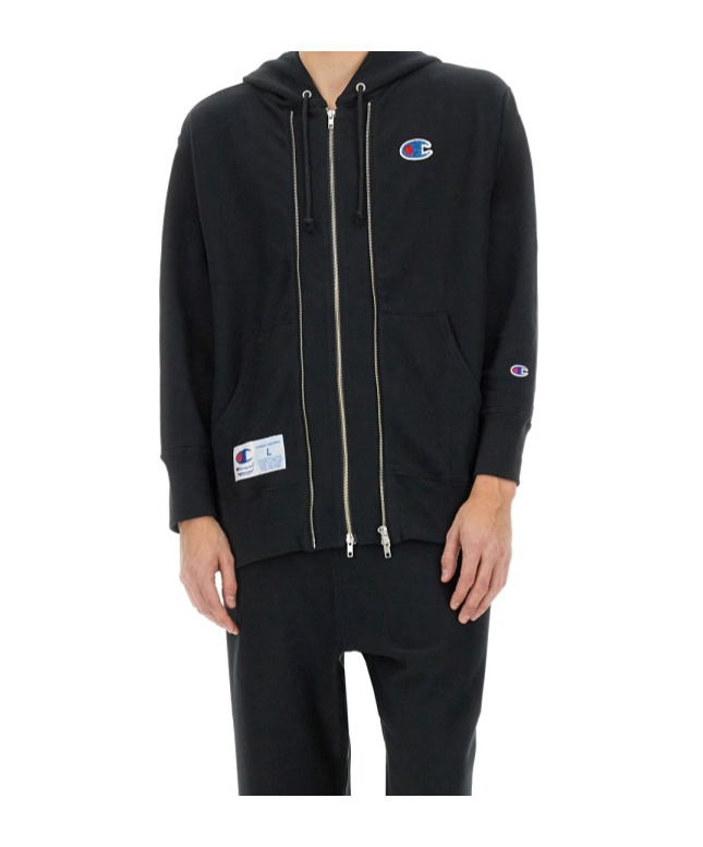 Undercover X Champion Hoodie In Black