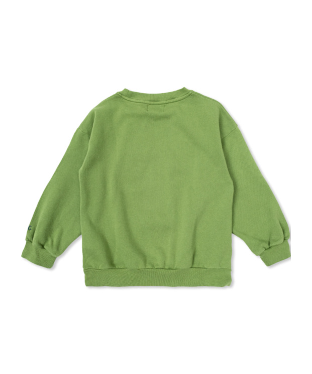 Bobo Choses Funny Face Sweatshirt In Green