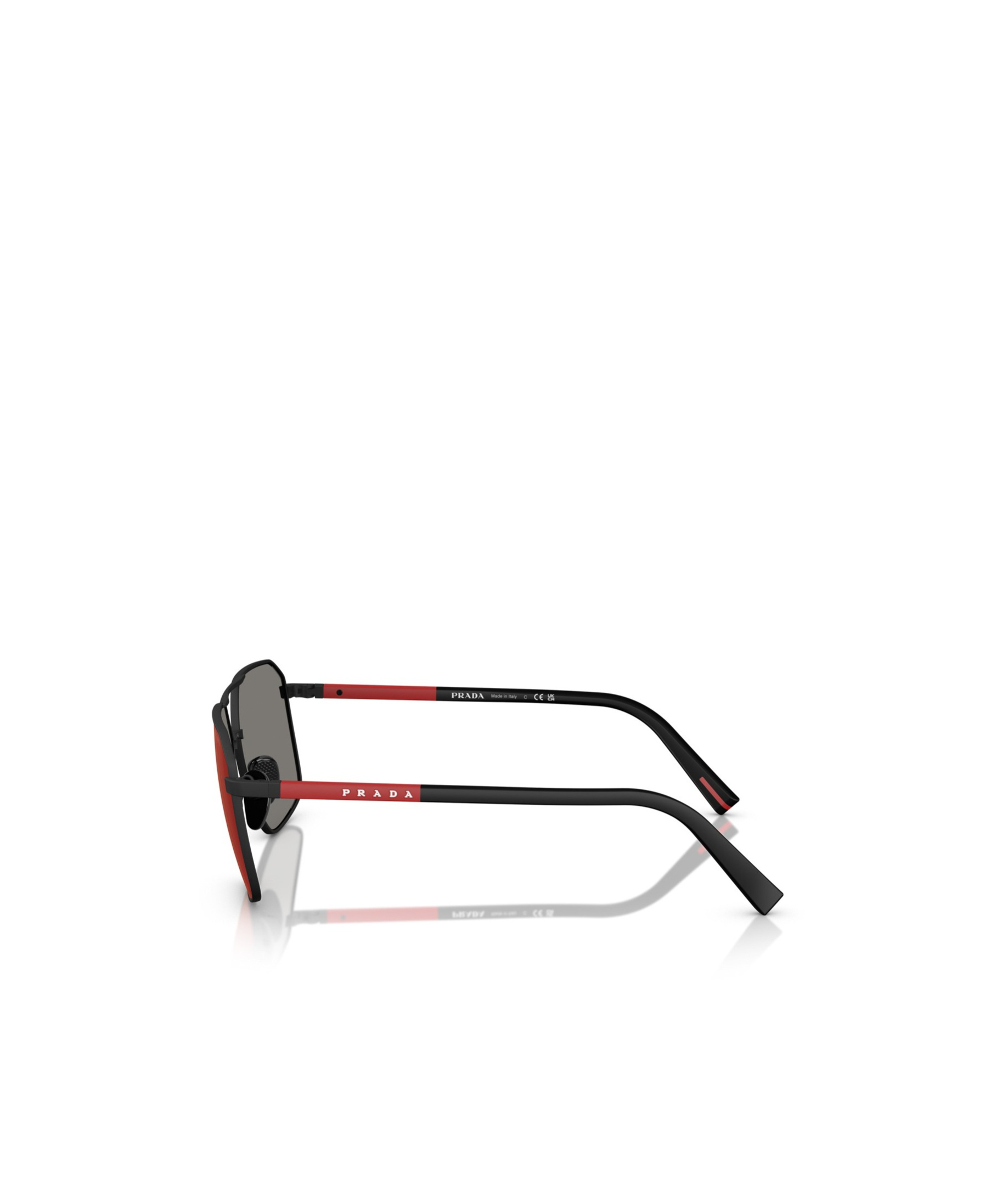 Prada Ps A50s Dg008f Nero Effetto Gommato Sunglasses In Brown