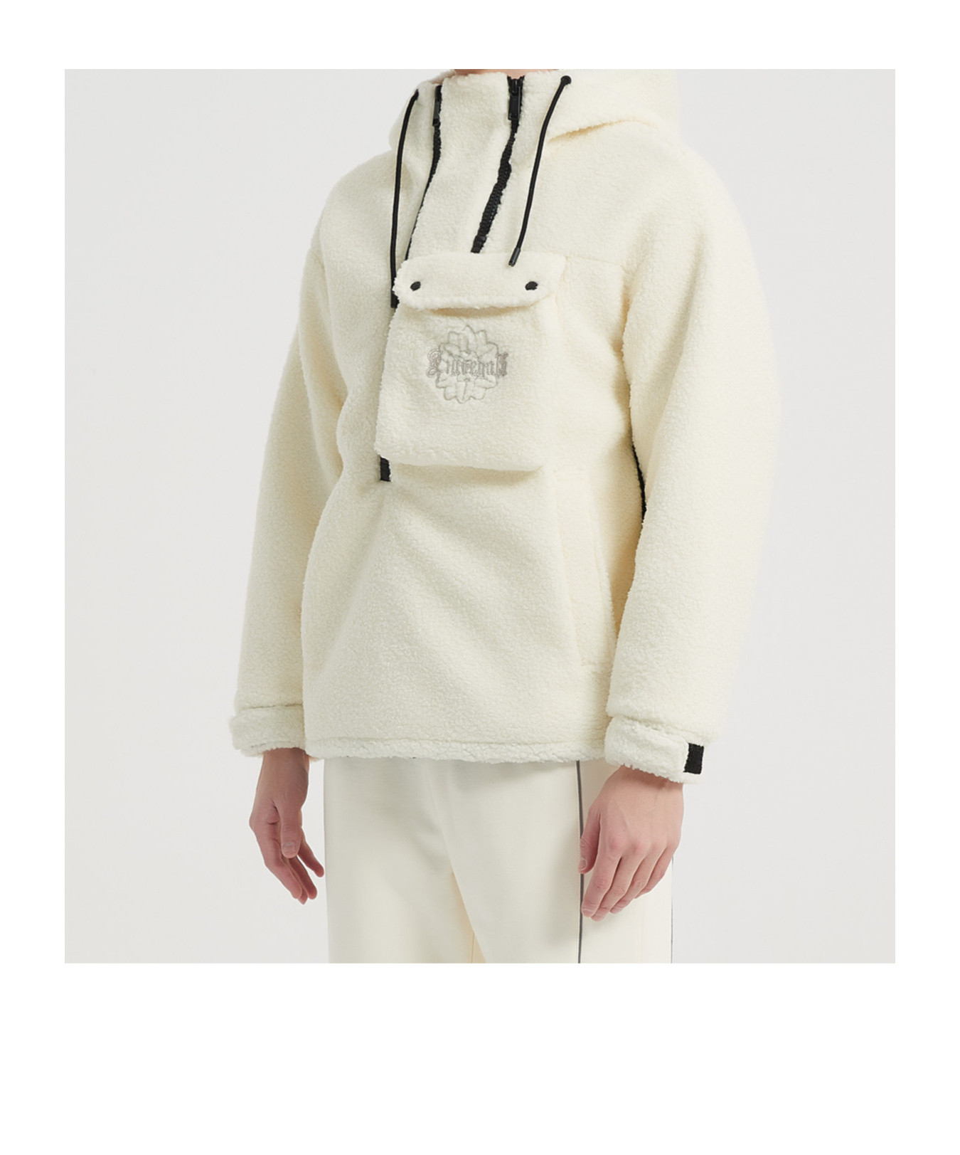 Liuregali Half-zip Jacket In White