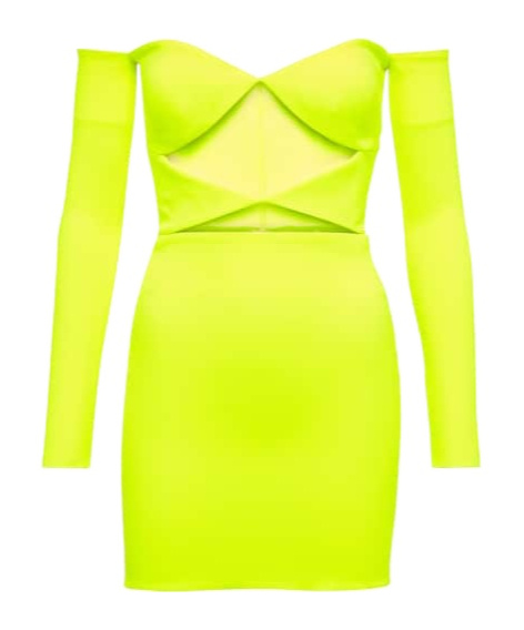 Alex Perry Hadley Lace Mini Dress In Green