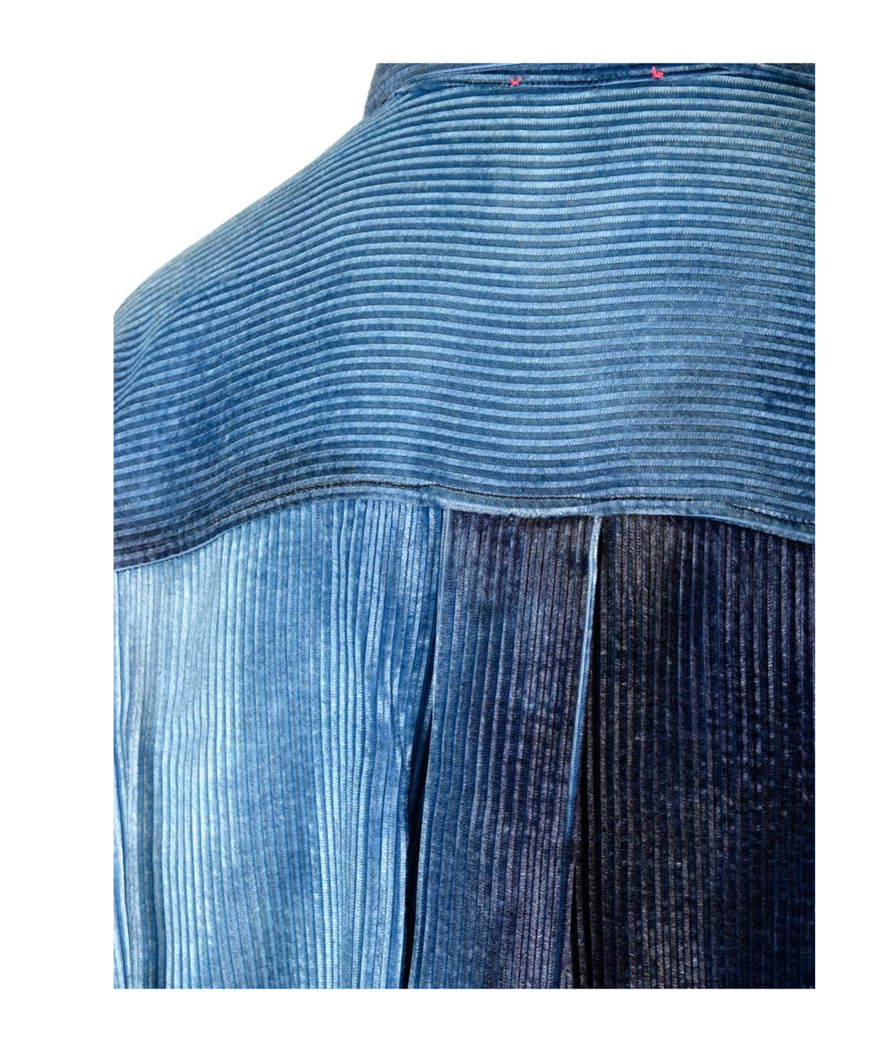 Shop Forte Forte Velvet Denim Overshirt