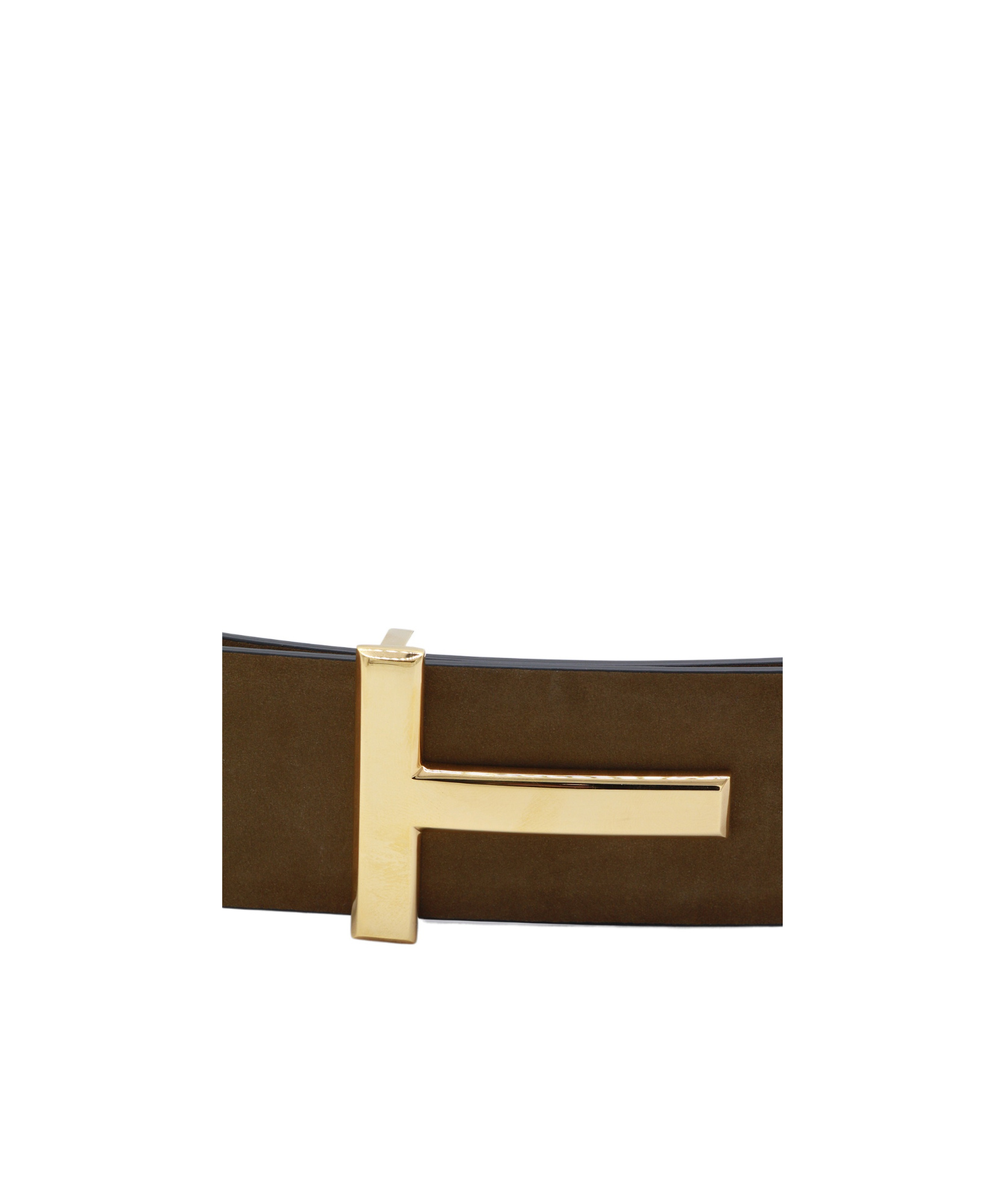 Tom Ford Logo Buckle Reversible Belt Belts Multicolor In Brown