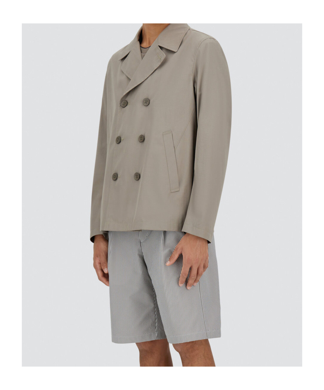 Herno Long Sleeve Casual Jacket In Gray