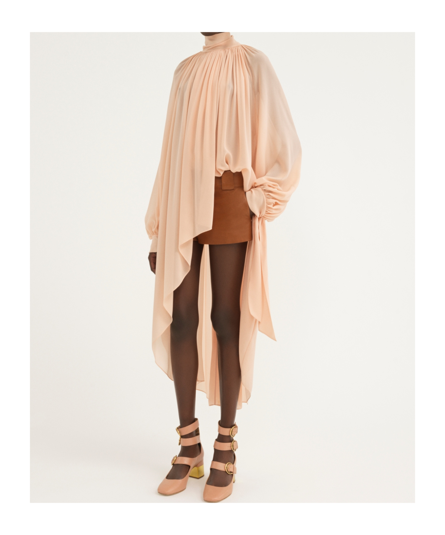 CHLOÉ GEORGETTE SILK BLOUSE