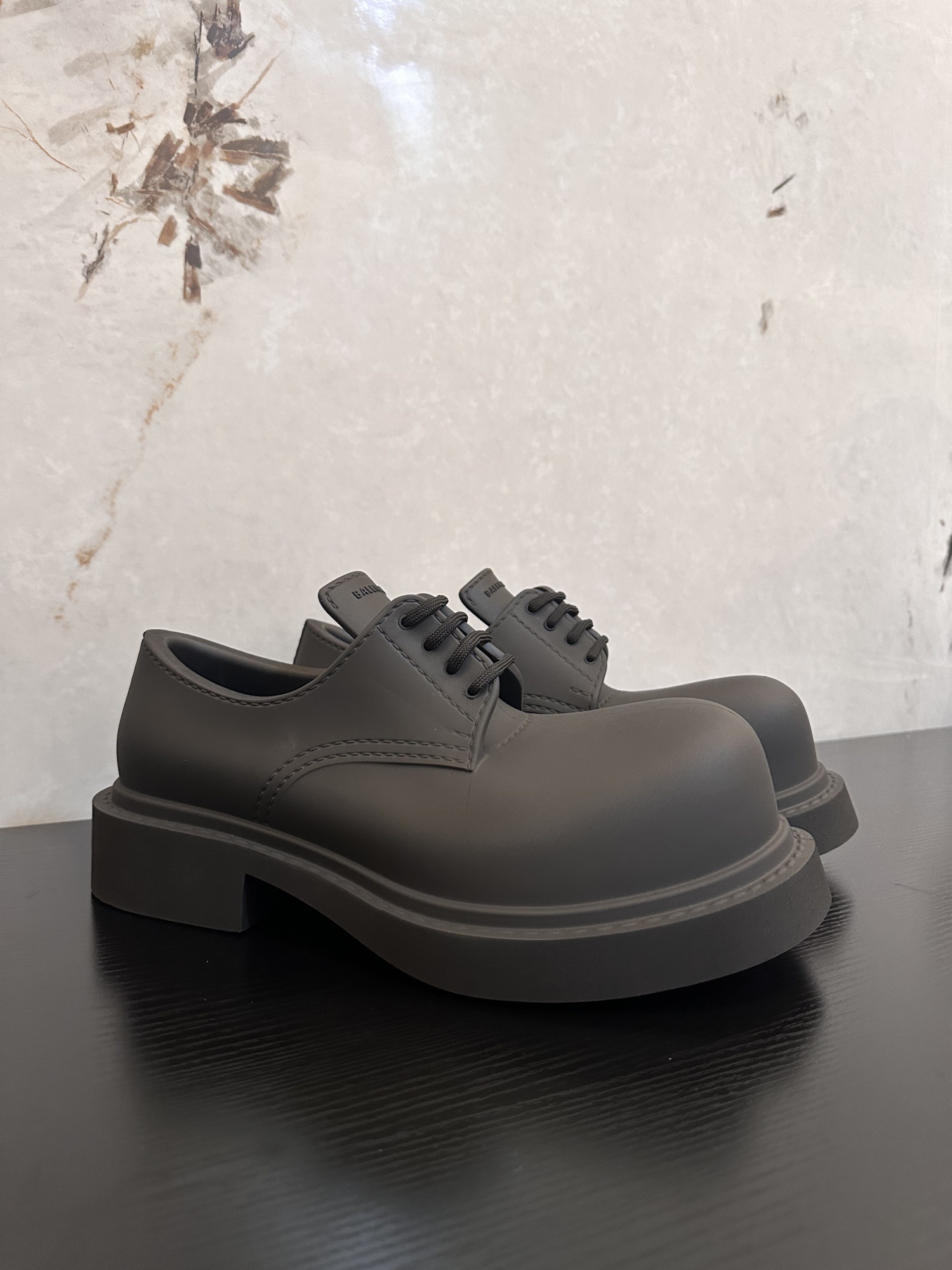 Balenciaga Xl Army Derby Shoes Full Eva In Black