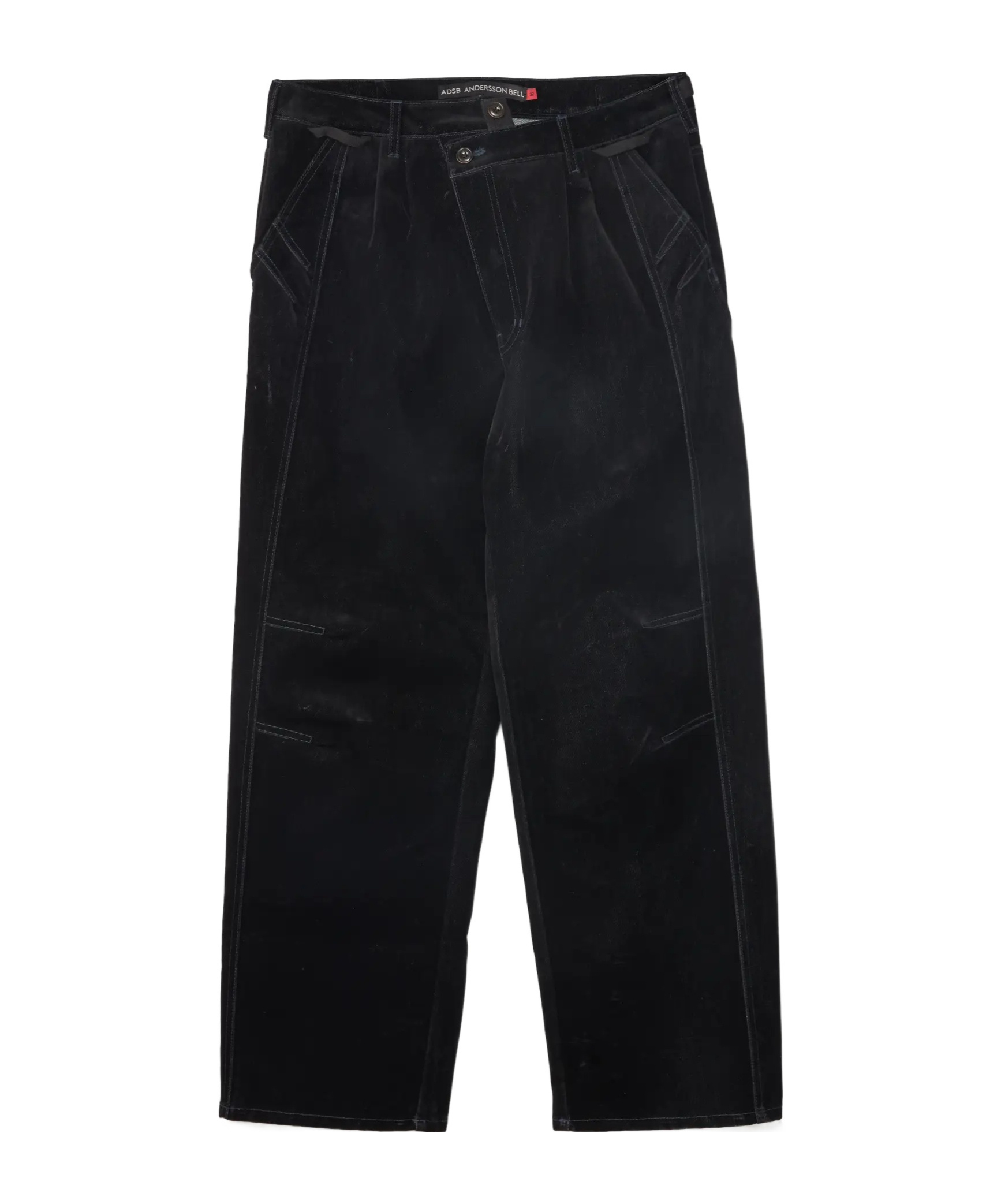 Andersson Bell Crossover Carpenter Wide-leg Track Pants In Black