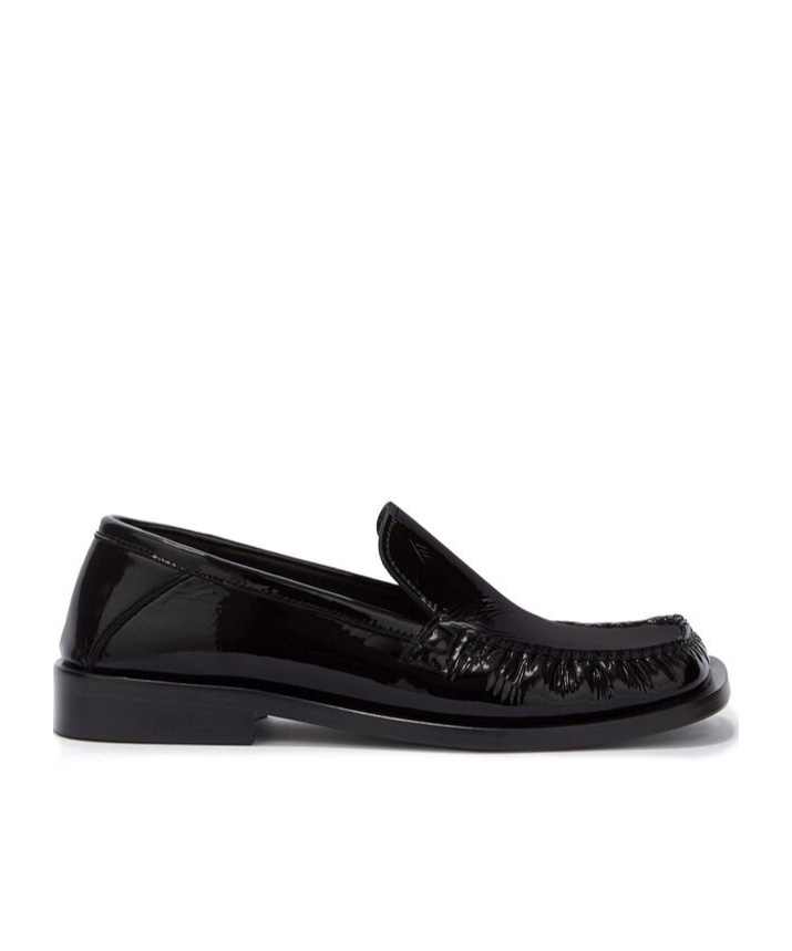 Attico 'charles Patent Leather Loafers In Black