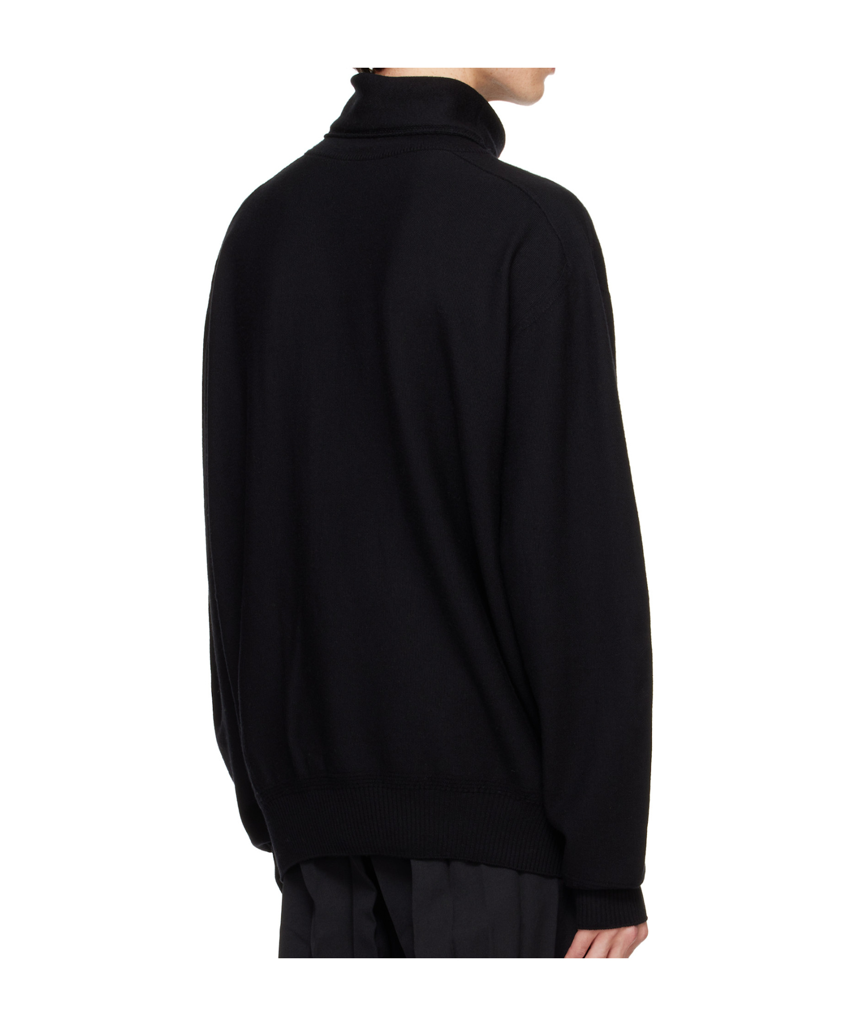 Issey Miyake Turtleneck Sweater In Black