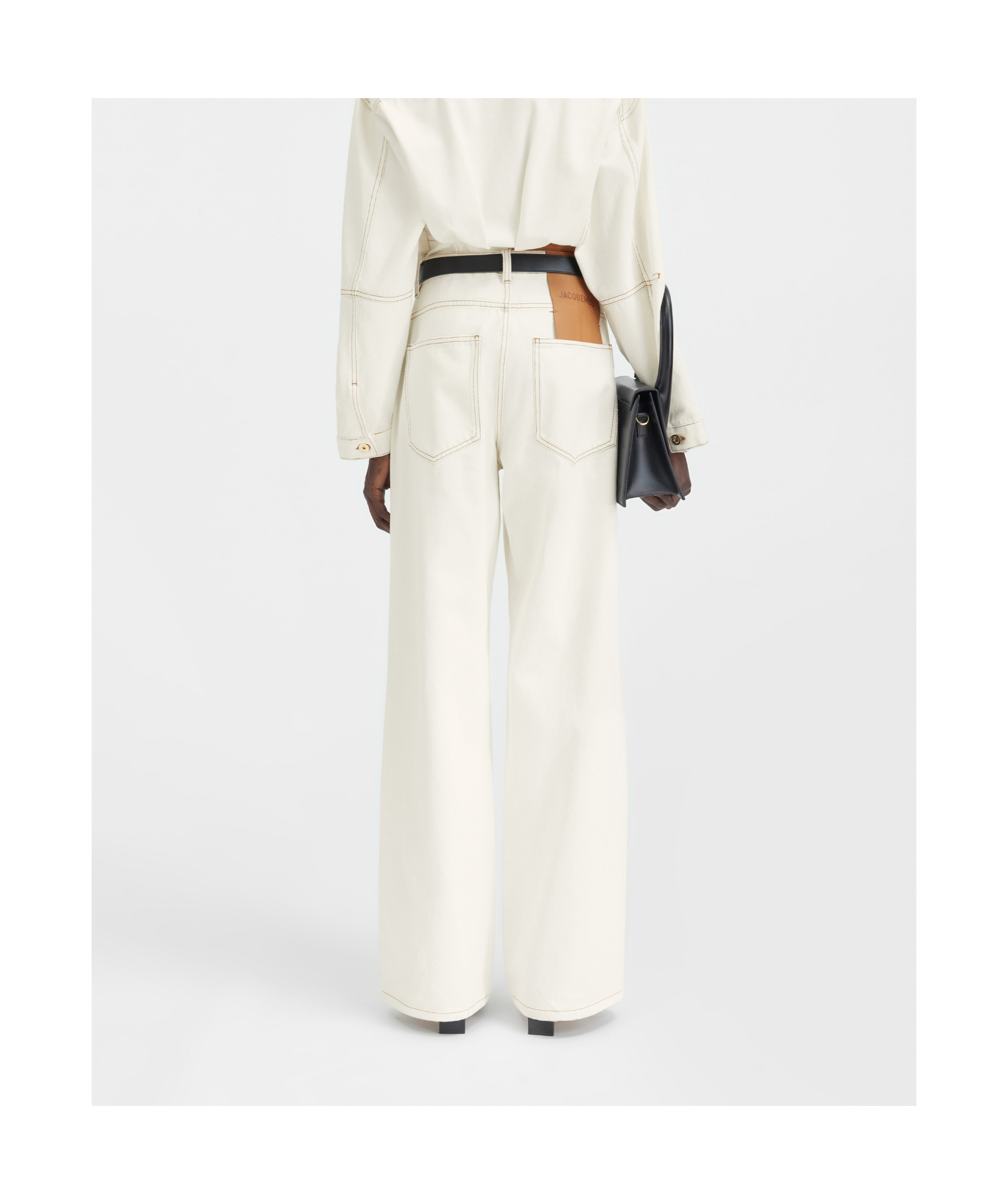 Jacquemus Belt-loop Jeans In White