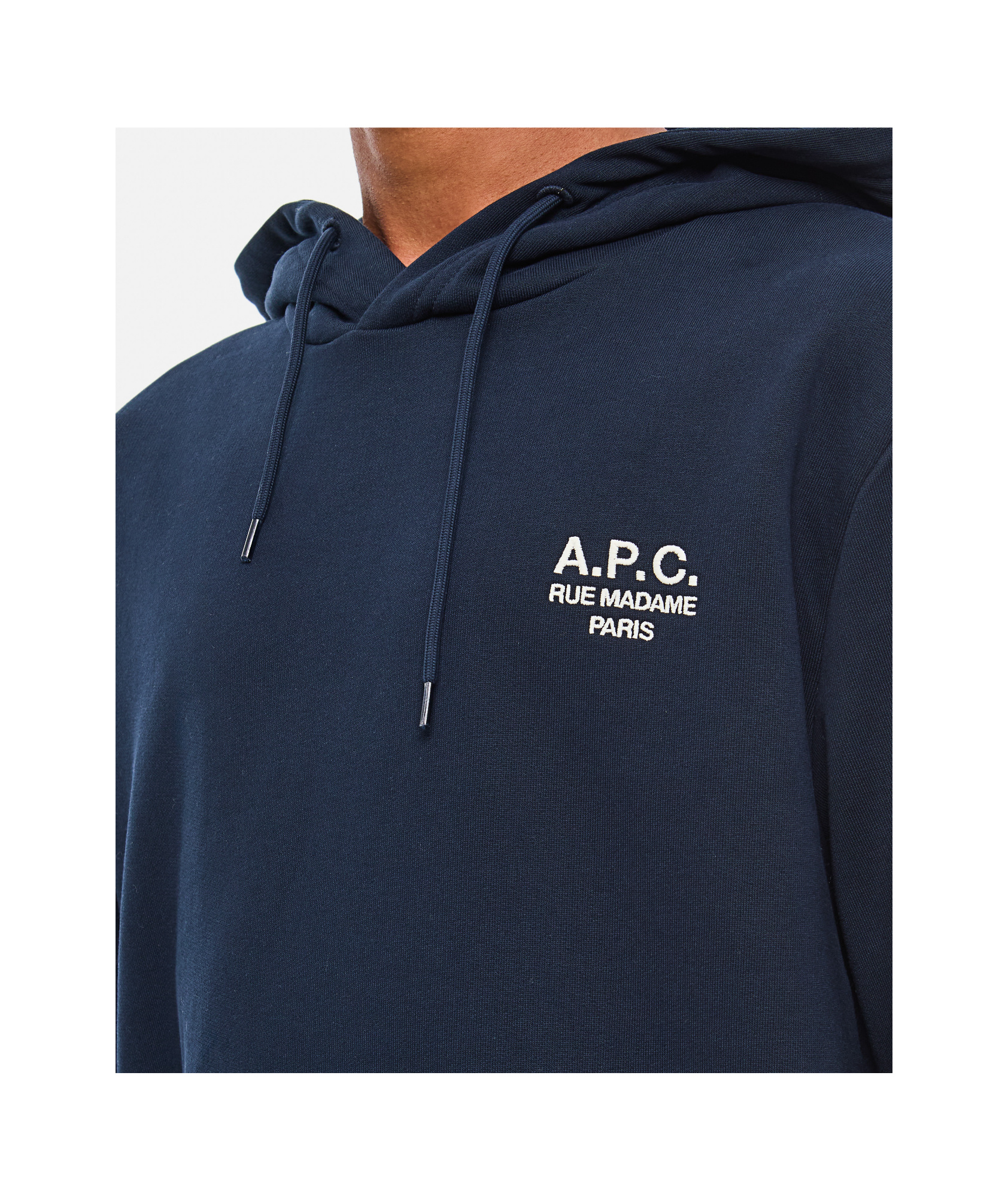 Apc A.p.c. Hoodie Standard Rue Madame Gots In Black