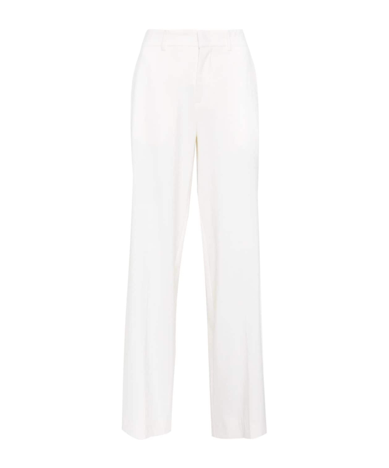 P.a.r.o.s.h . Lillie Pressed-crease Wide-leg Pants In White