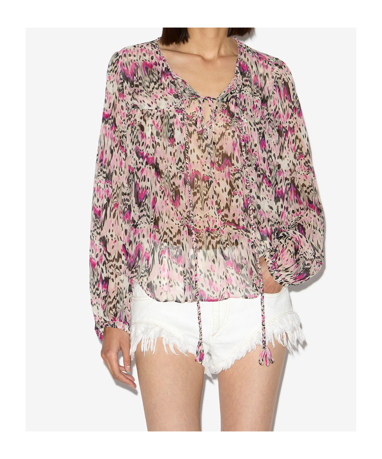 Isabel Marant Ametissa Blouse In Pink