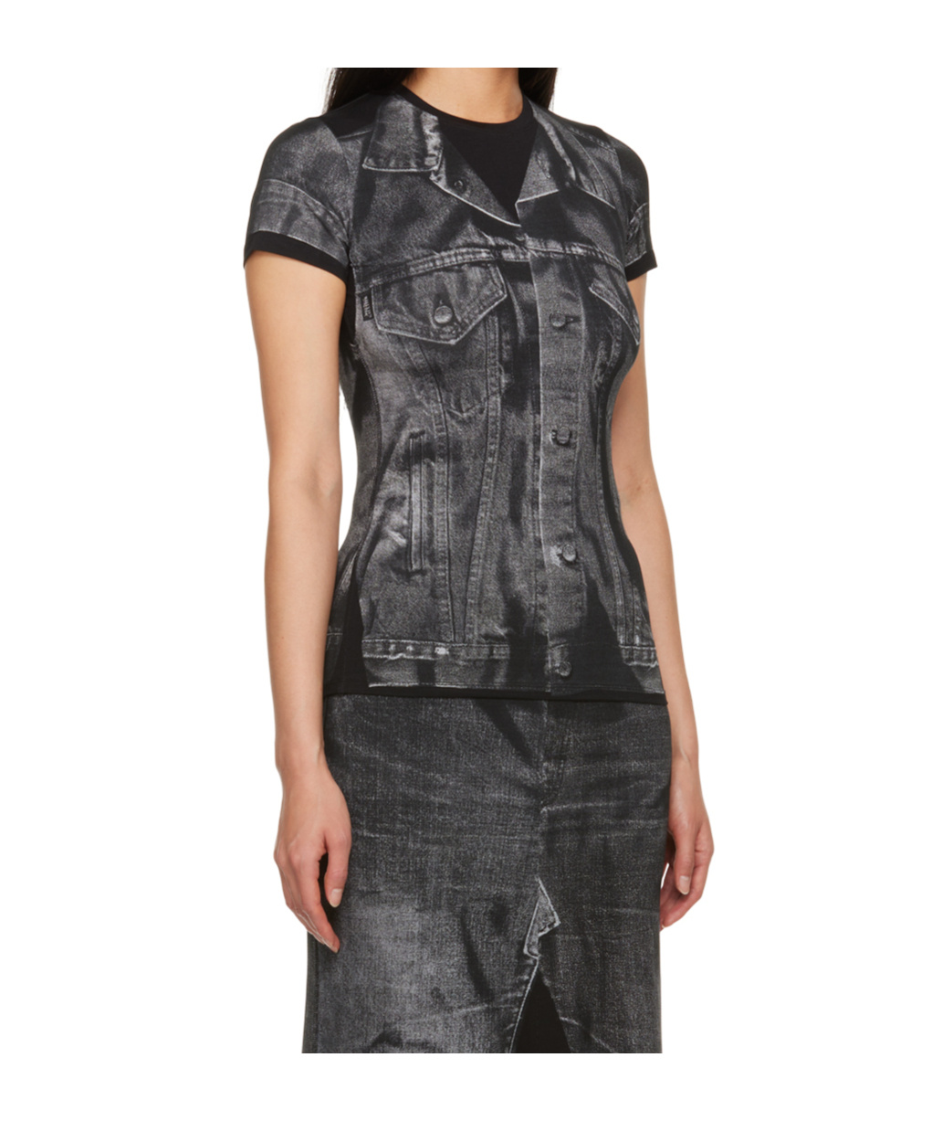 Shop Jean Paul Gaultier Short-sleeved T-shirt In Black