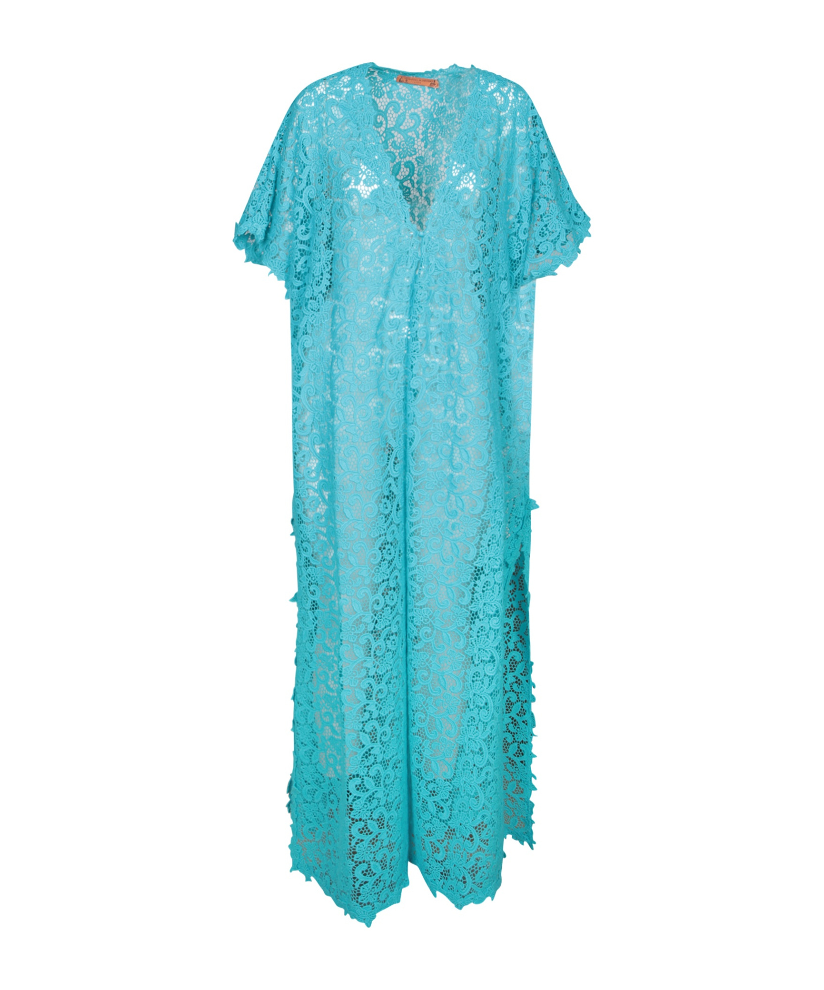 Ermanno Scervino Blue Lace Cape