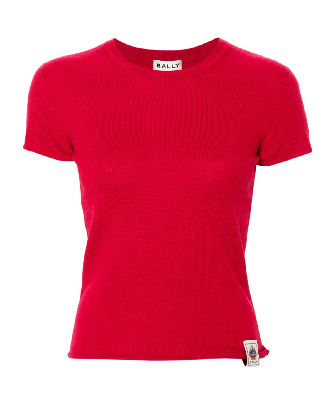 Bally Crew Neck Knitted Top In Red
