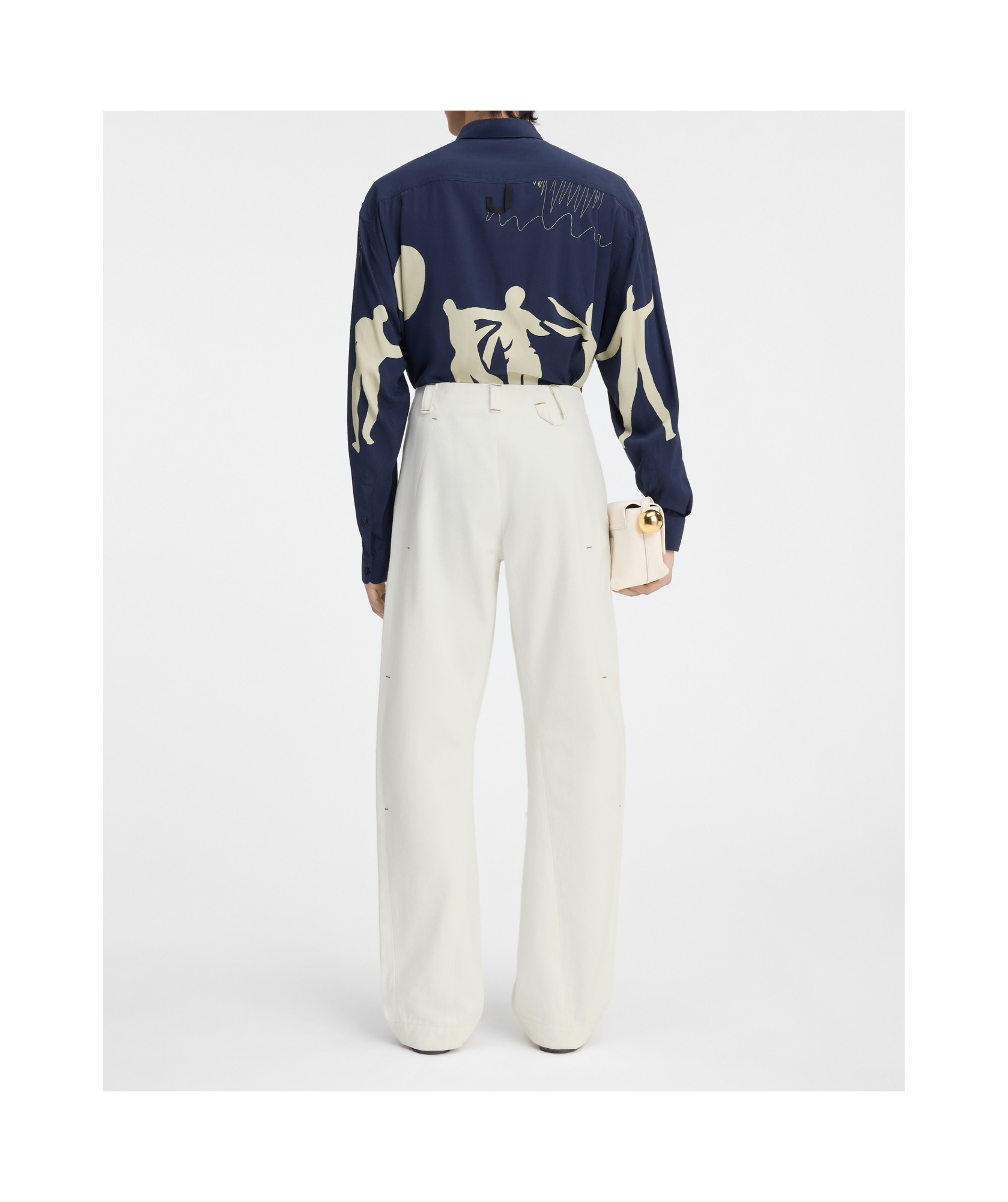 Jacquemus Belt-loop Jeans In White