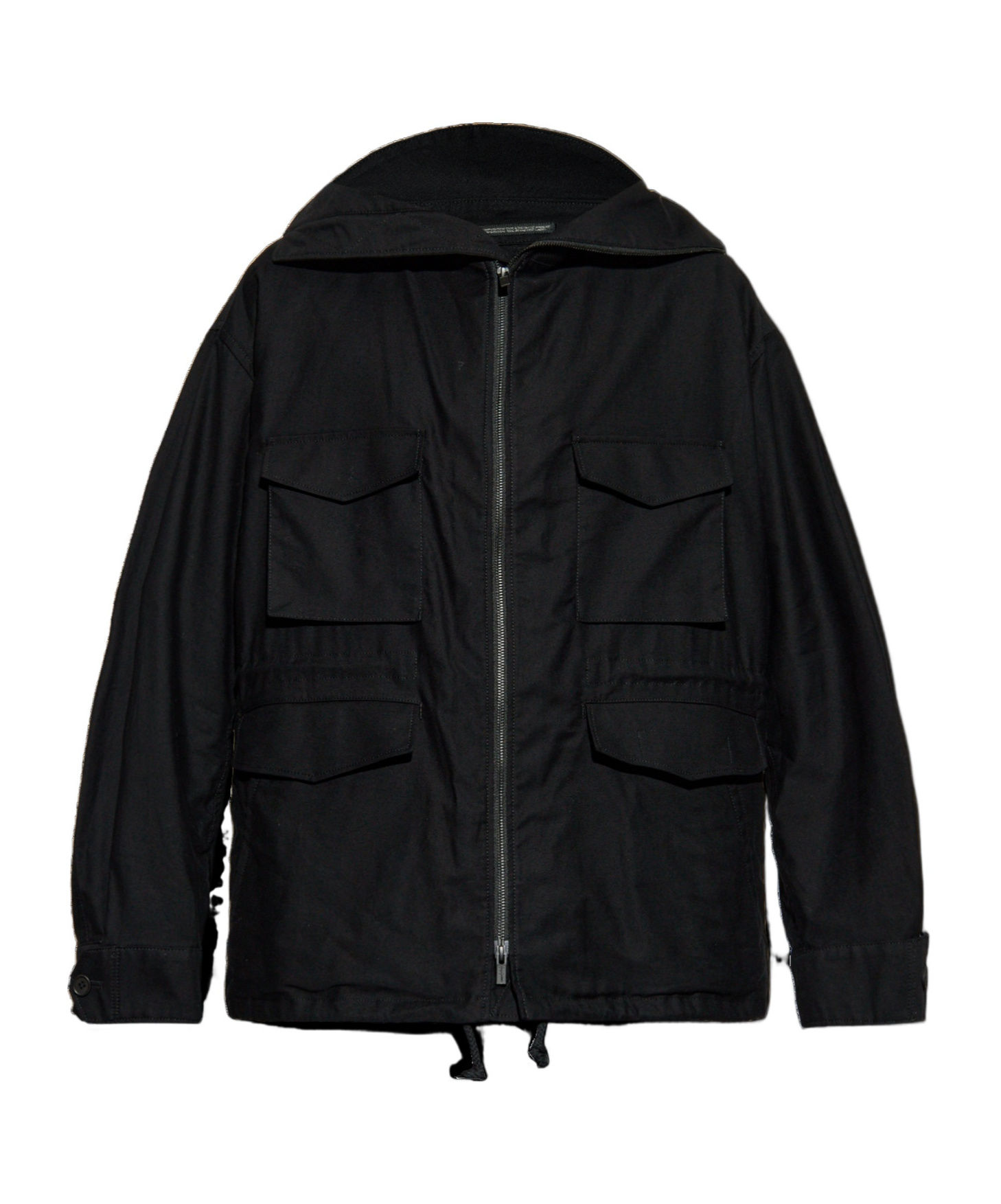Shop Yohji Yamamoto Long-sleeved Casual Jacket In Black
