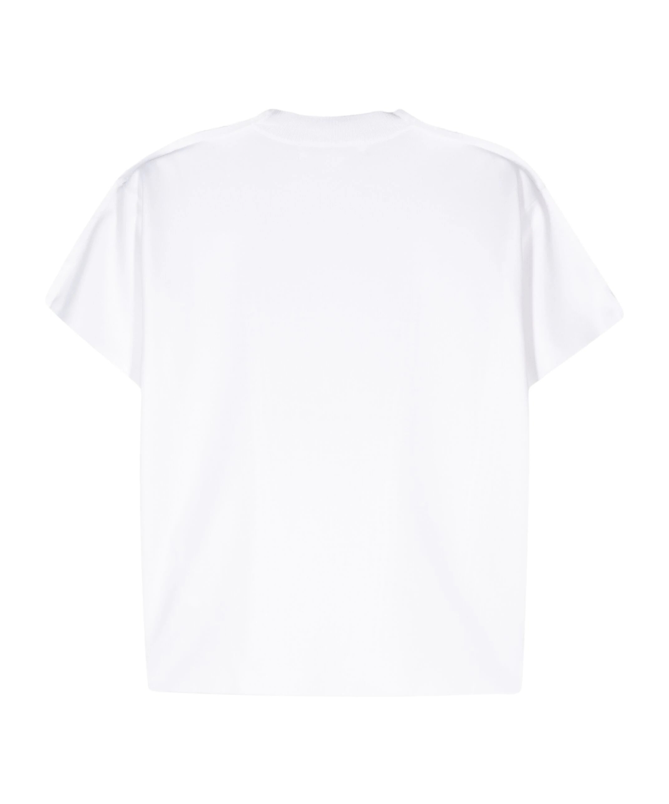 Junya Watanabe Lightweight Open-knit Crewneck Panelled T-shirt In White