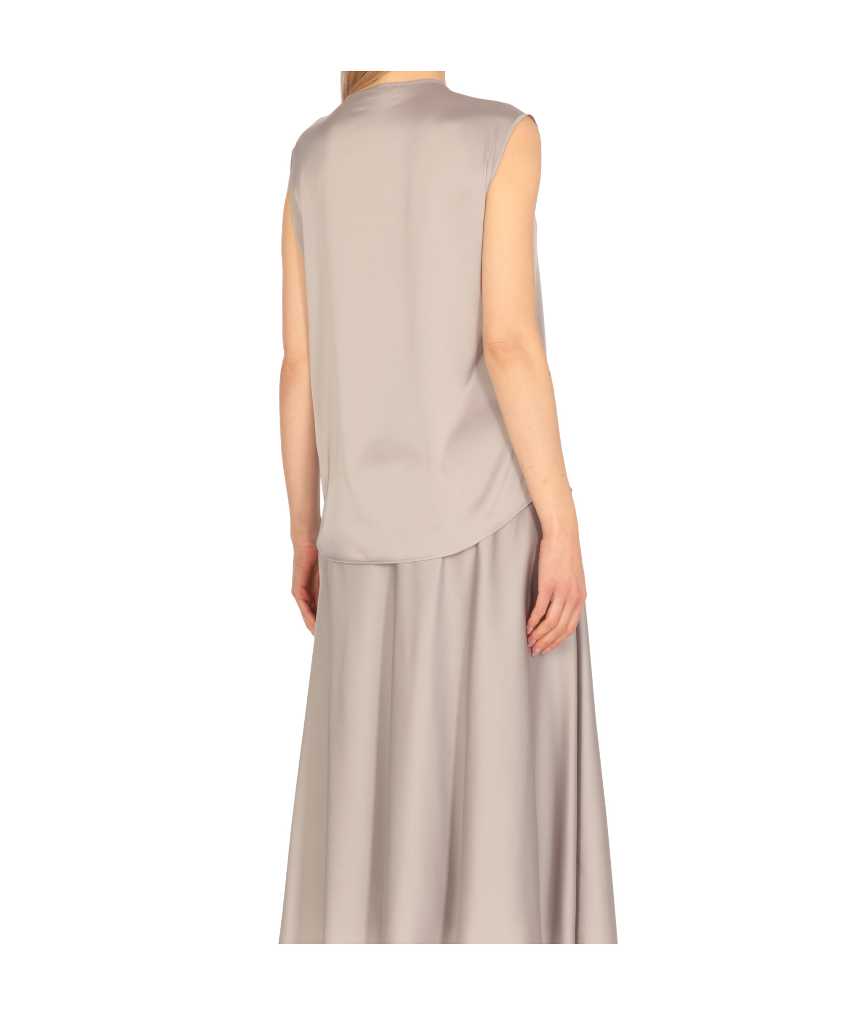 D Exterior D.exterior Sleeveless Top In White