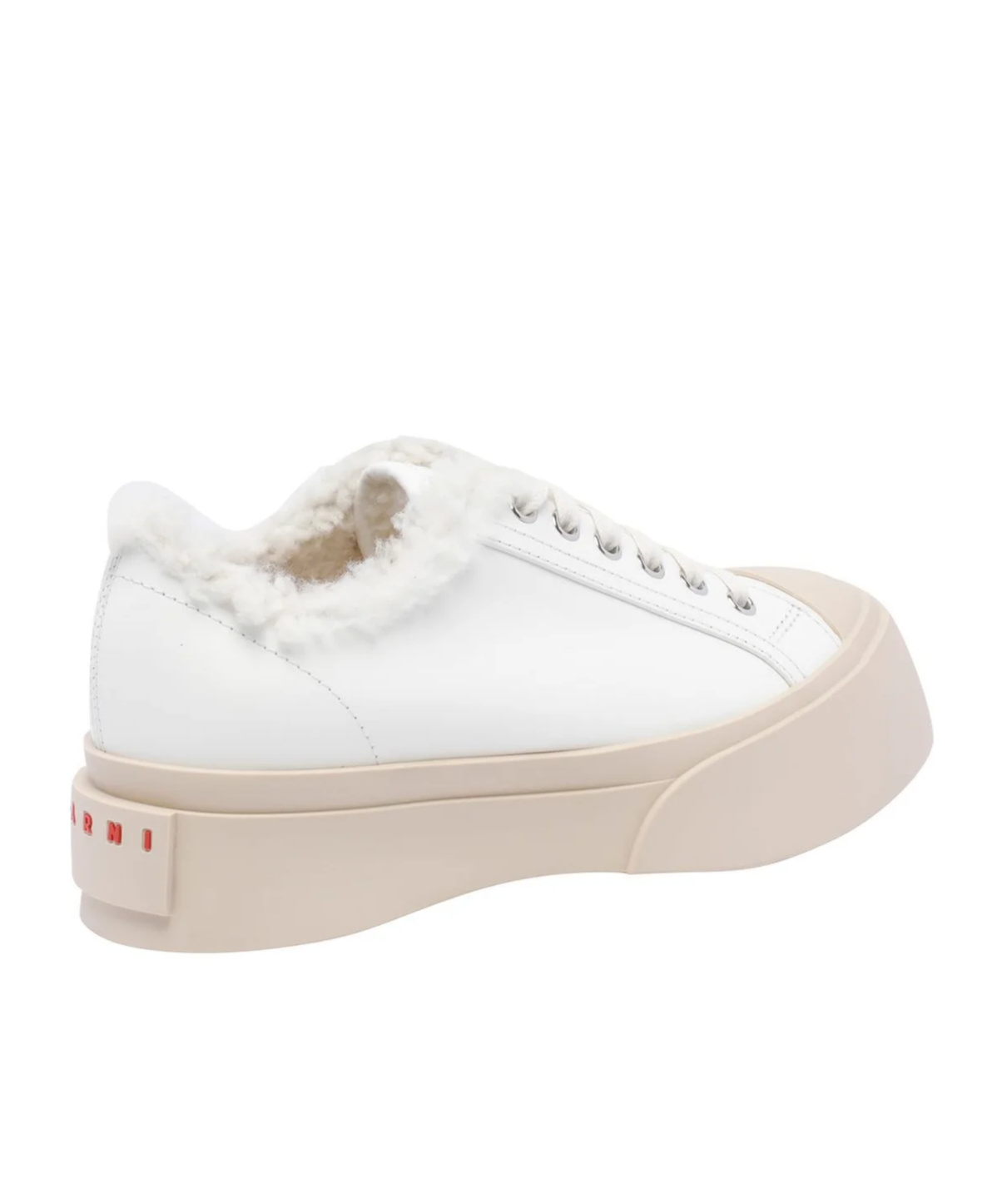Shop Marni Color-block Low-top Sneakers In White