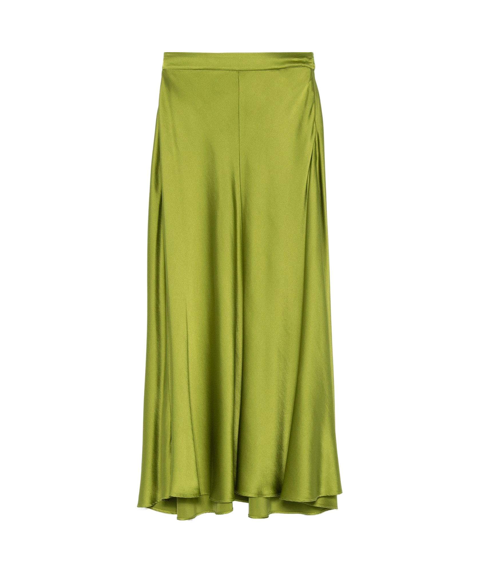 Forte Forte Fern Green Silk Satin Skirt
