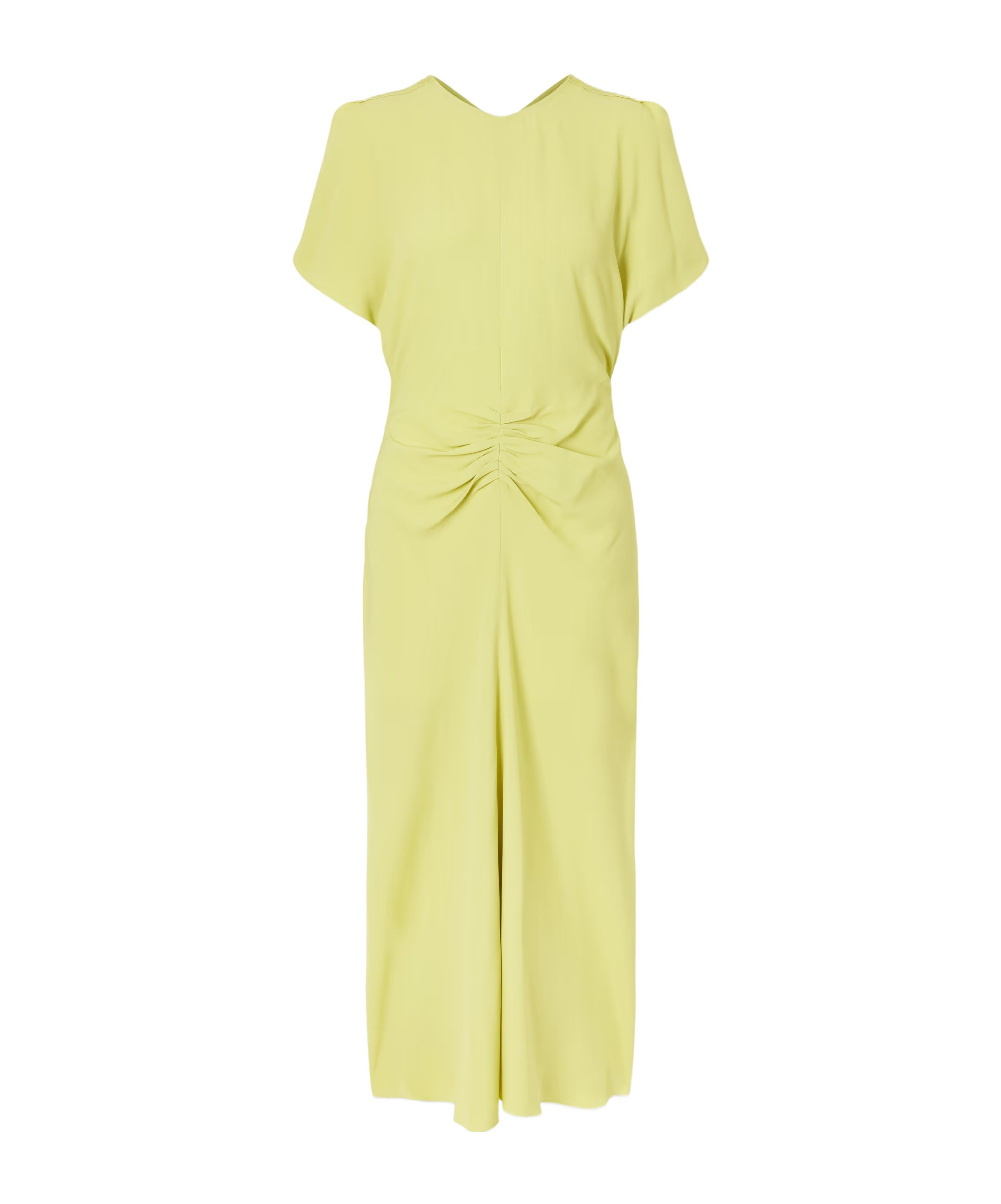 Victoria Beckham Midi Dress With Round Neck In Multi