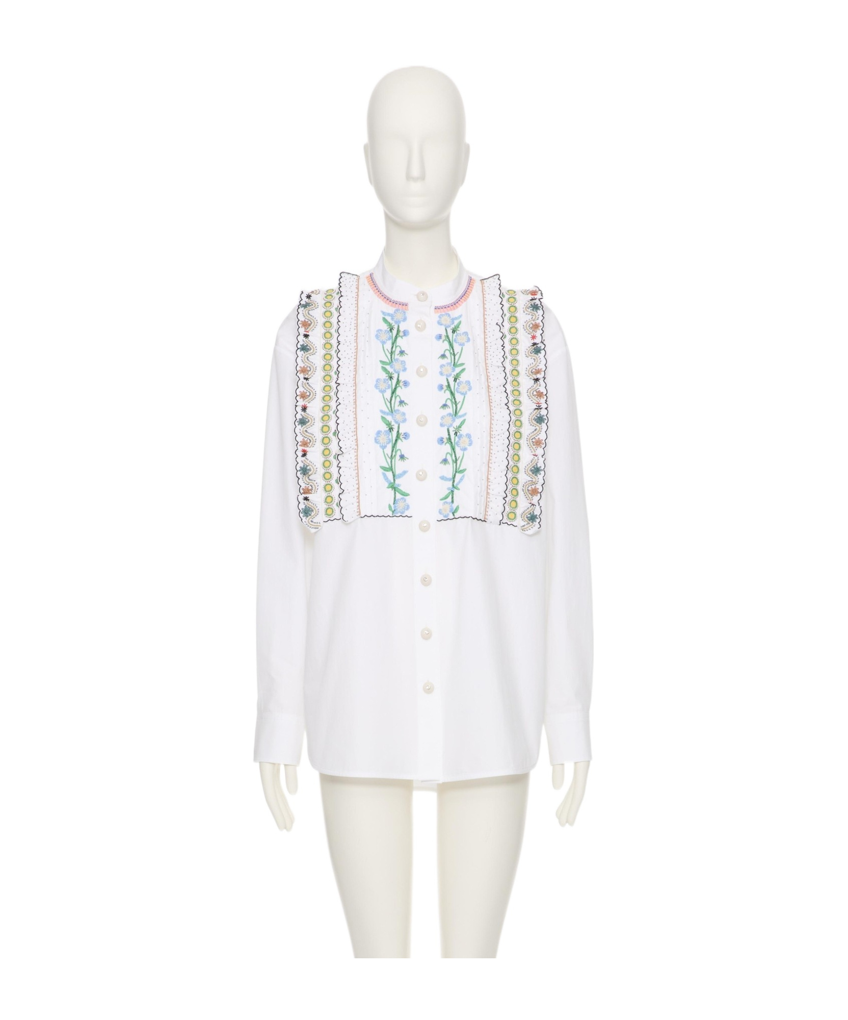 Valentino Long-sleeved Shirt In White