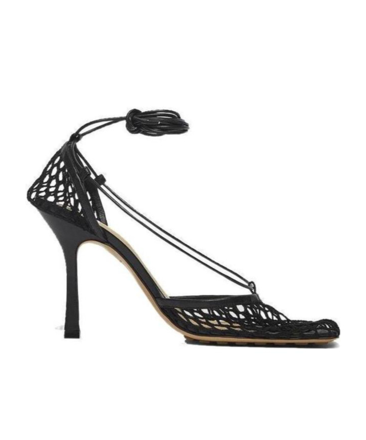 Bottega Veneta Stretch Mesh Pumps In Black
