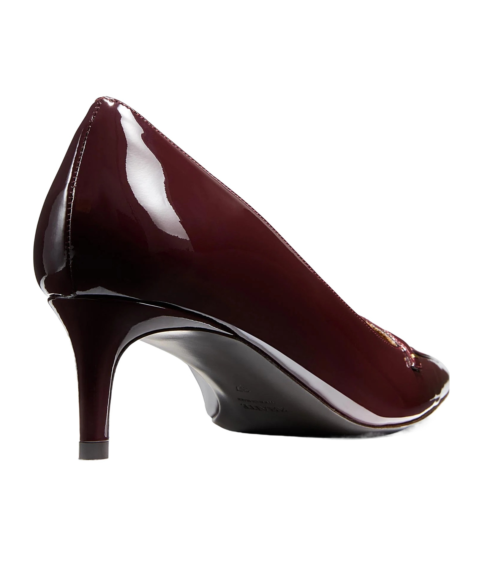 Khaite Bordeaux Calf Leather Heeled Shoes