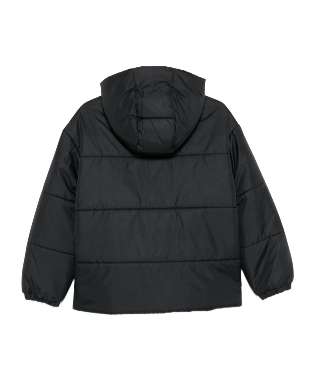 Fendi Logo-patch Hooded Jacket In Black