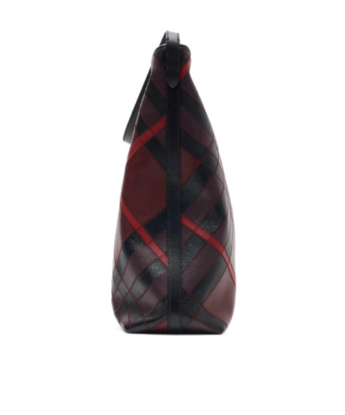 Burberry Large Leather Highlands Shoulder Bag In Black
