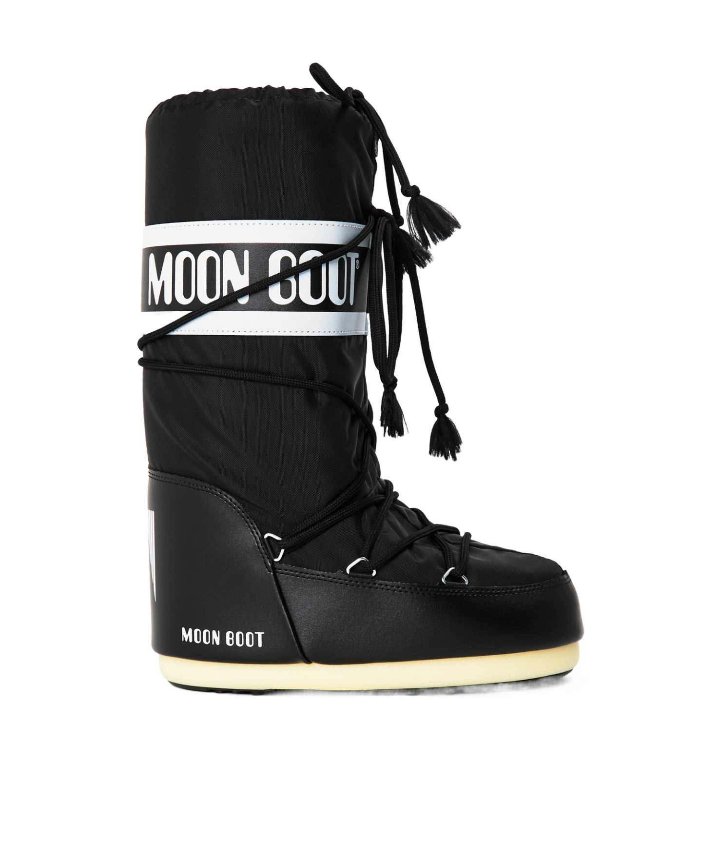 Moon Boot Icon Nylon Boots In Black