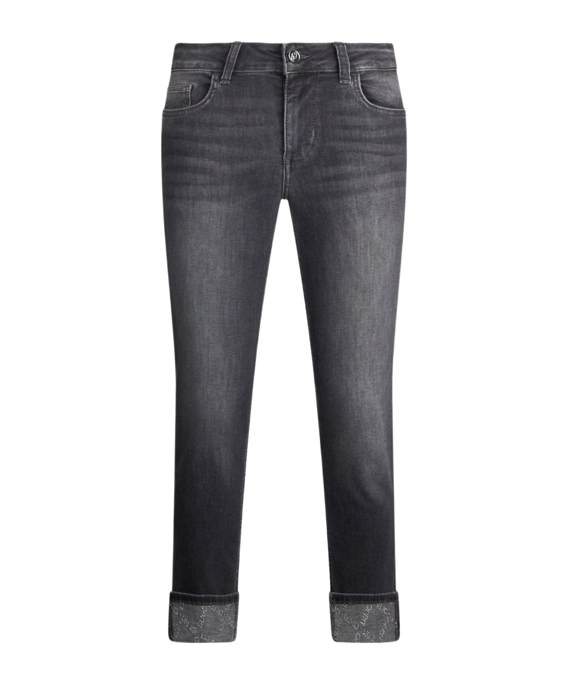 Liu •jo Denim Trousers With Belt Loops In Blue