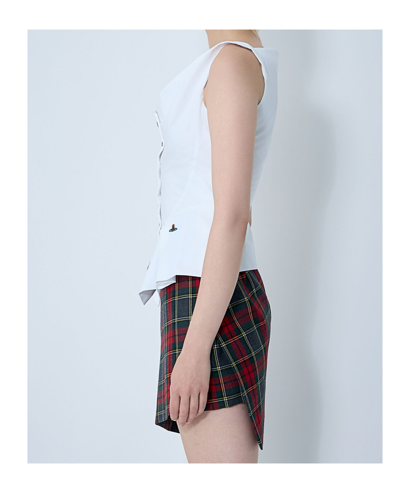 Vivienne Westwood Square-neck Button Down Top In Multi