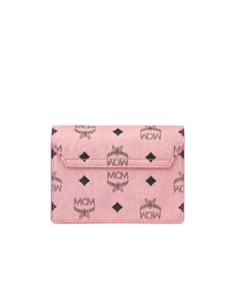 Mcm Aren Chain Wallet In Pink