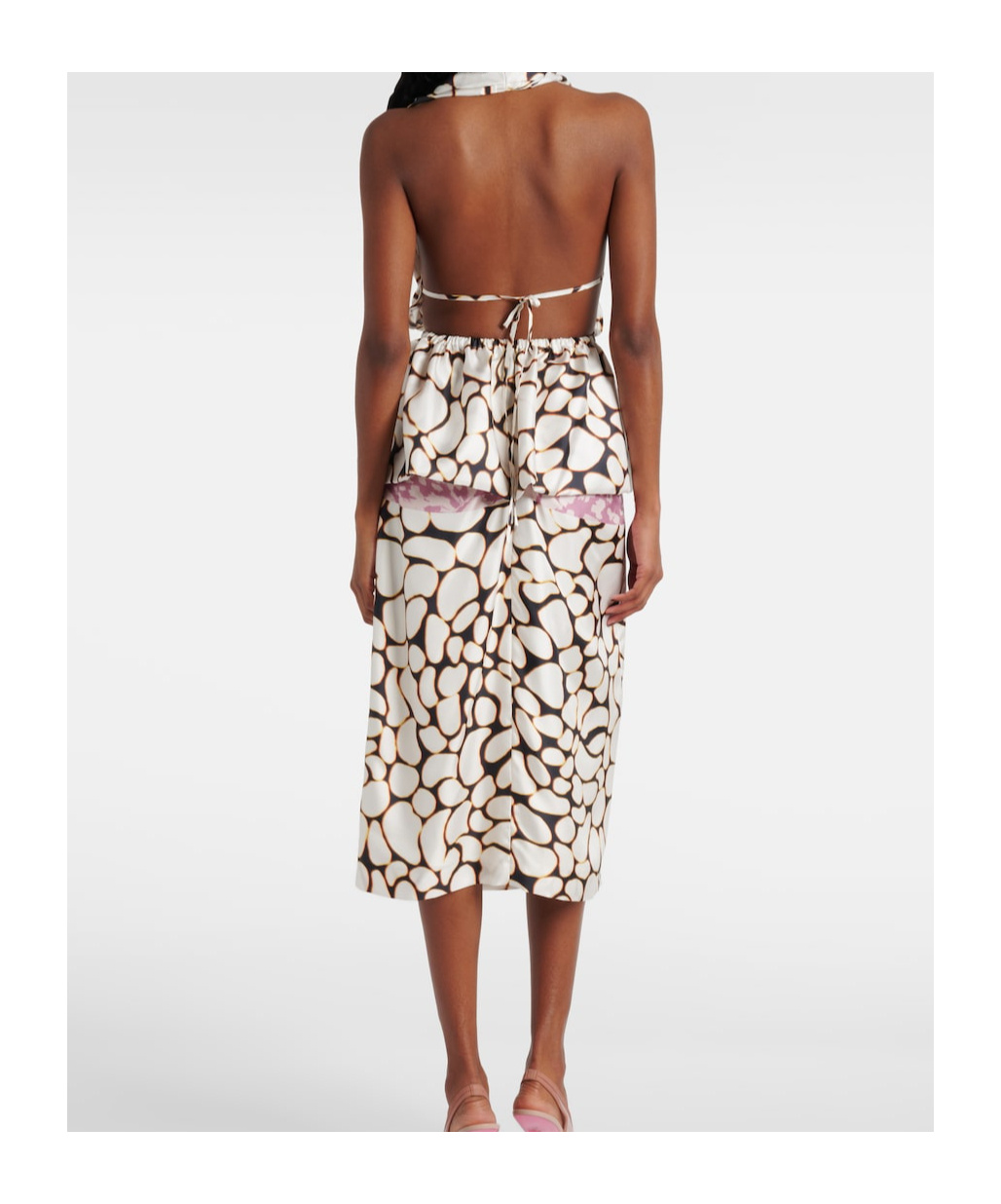 Dries Van Noten Halter Neck Top In Black