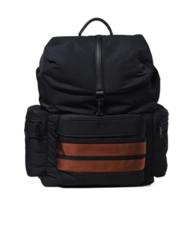 Zegna Flap Backpack In Black
