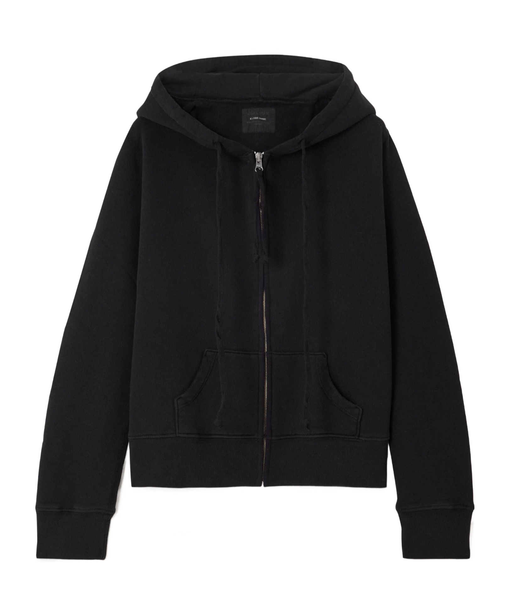 Nili Lotan Long-sleeved Hoodie In Black