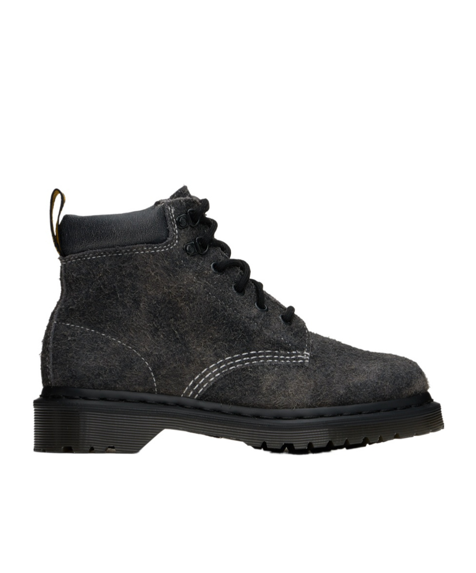 Dr. Martens 939 Stonewashed Suede Ankle Boots In Black