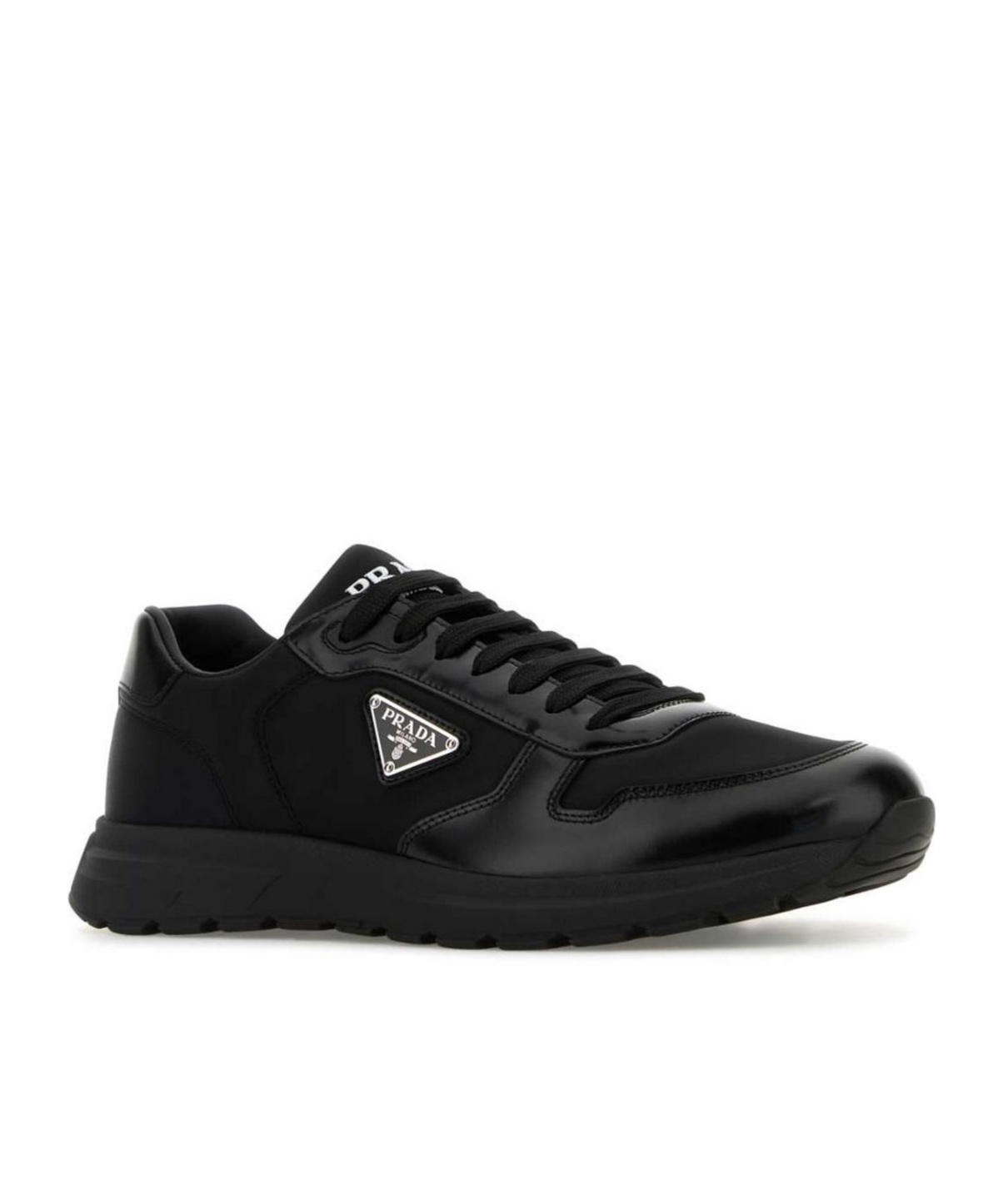 Prada Downtown Nappa Leather And Nylon Sneakers