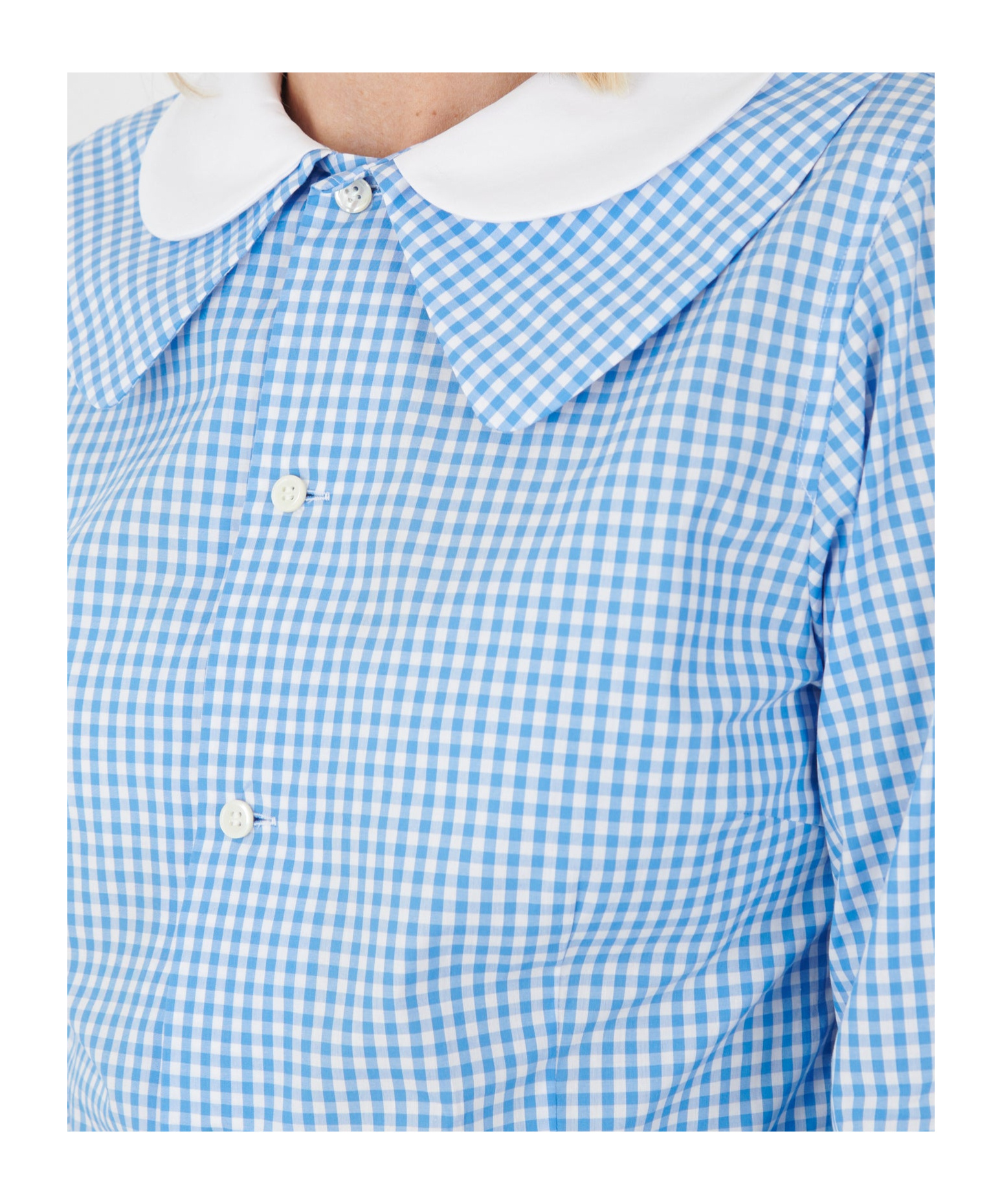 Comme Des Garçons Plaid Shirt In Blue