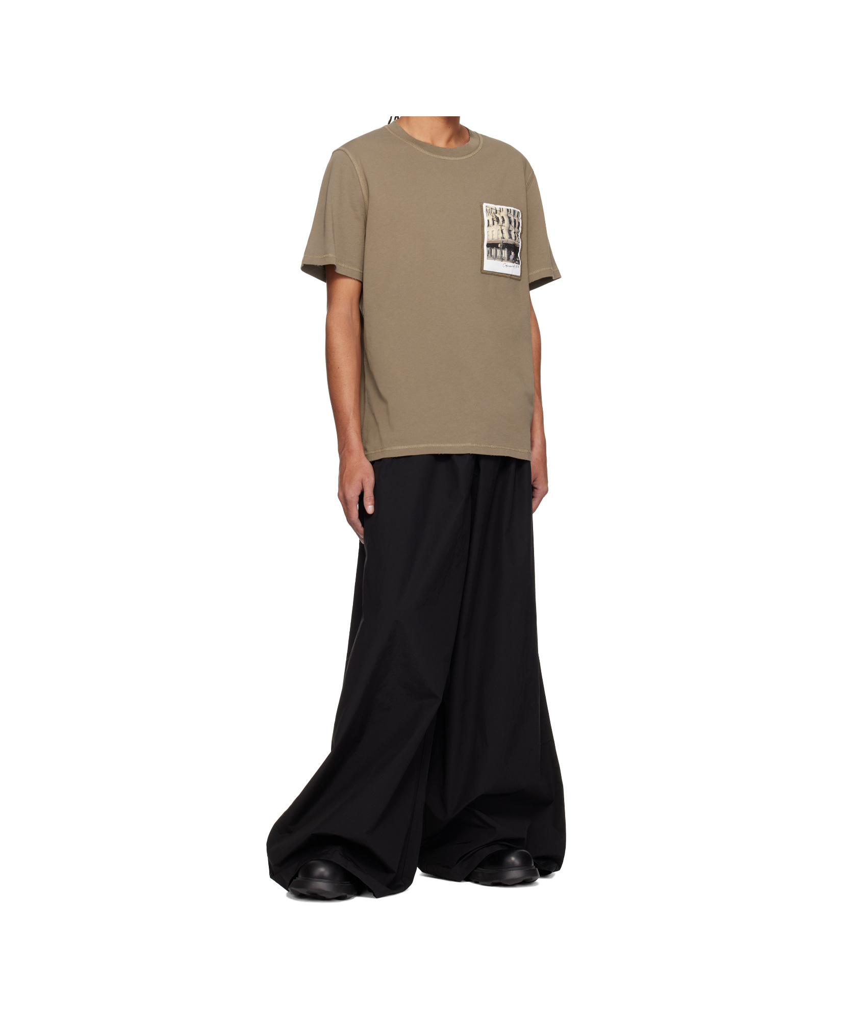 Helmut Lang Postcard: Greenwich T-shirt In Brown