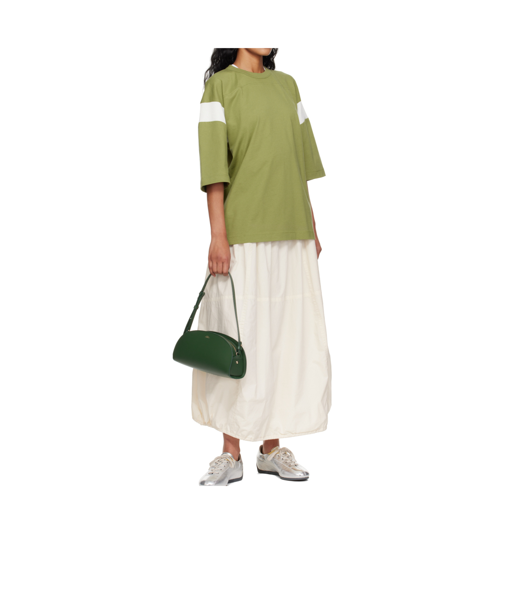 Apc Demi-lune Shoulder Bag In Green