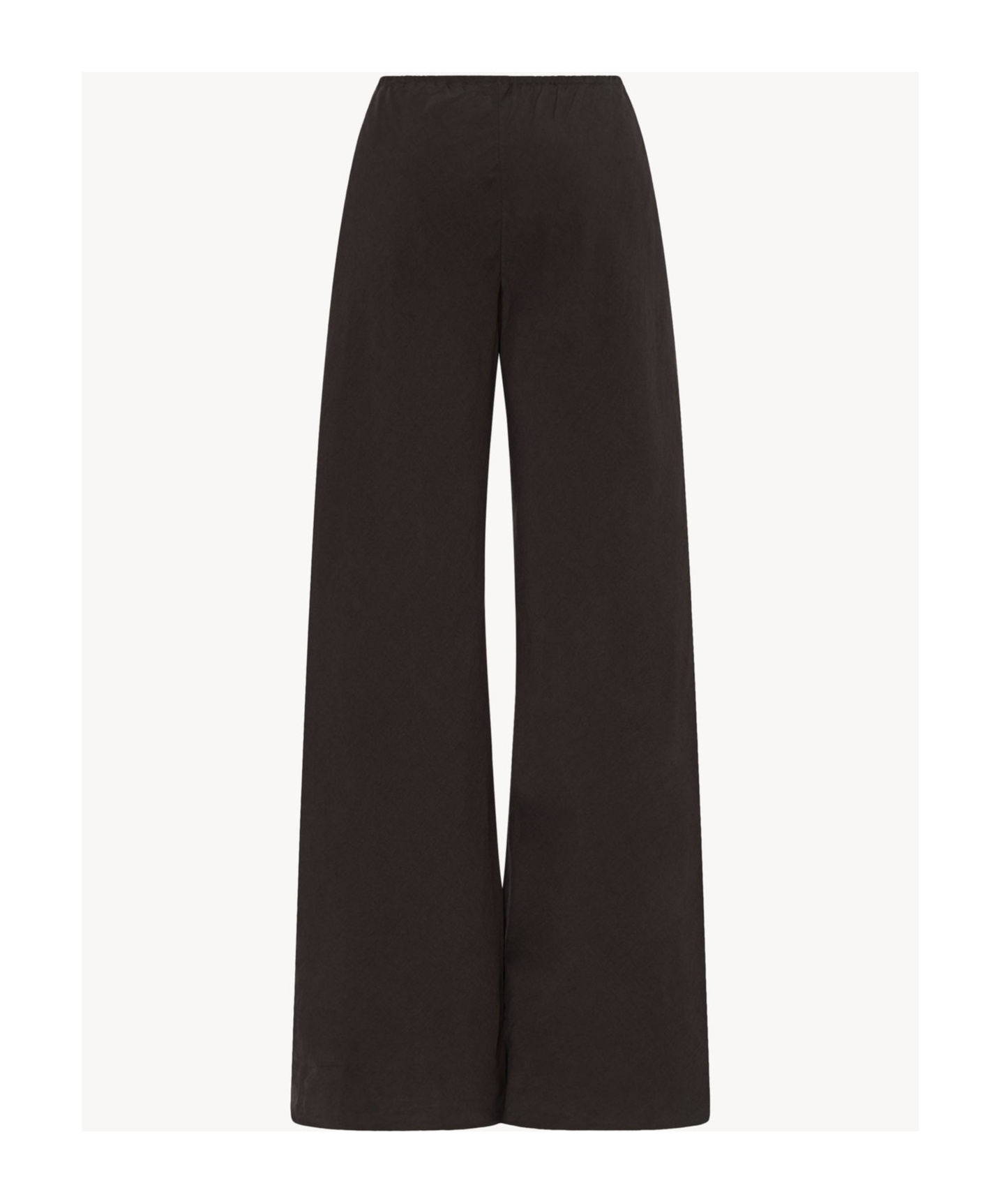 The Row Gala Silk And Linen Blended Trousers In Black