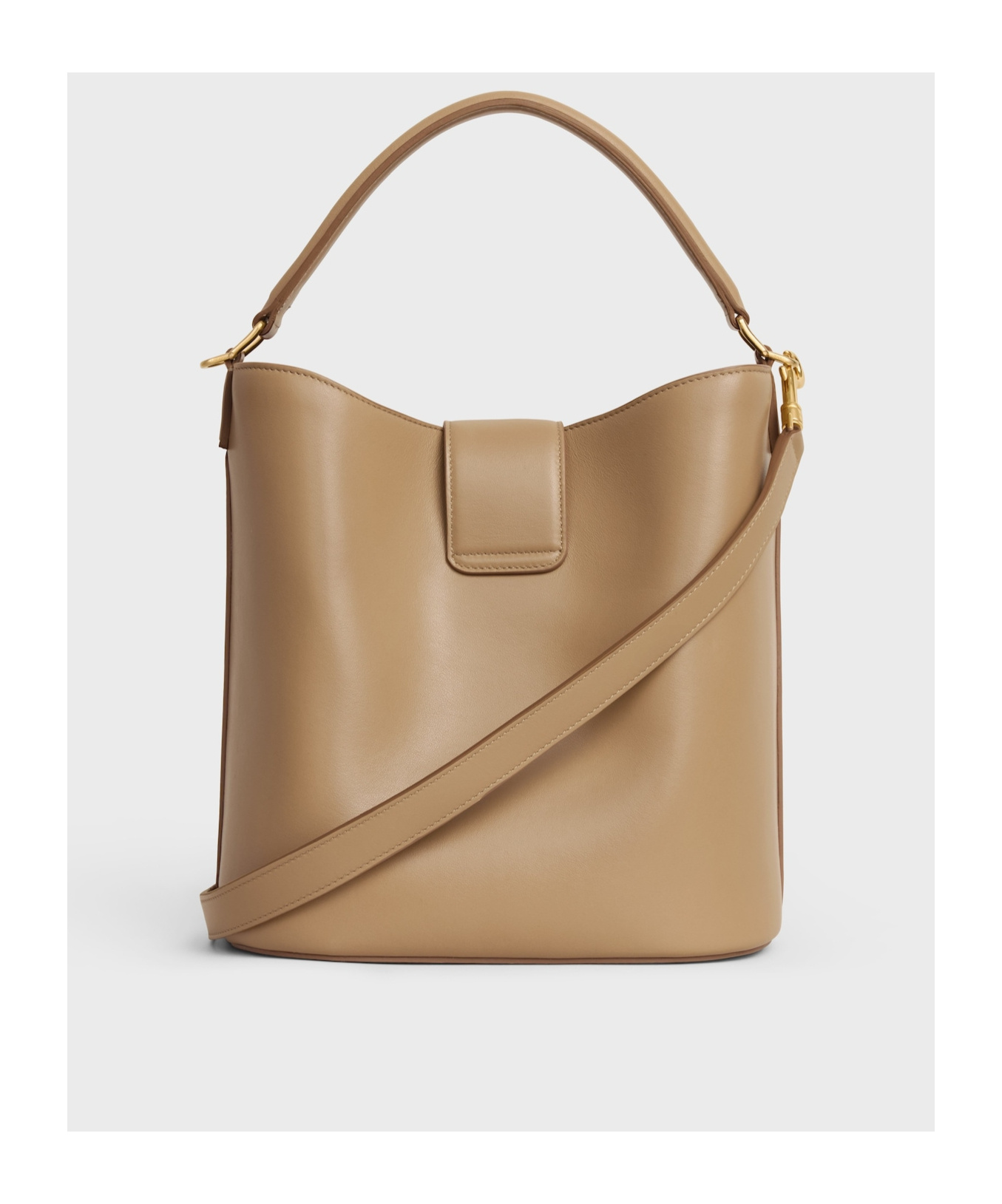 Celine Medium Logo Crossbody Bag In Nude