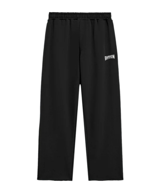 Barrow Embroidered-logo Motif-zip Track Pants In Black