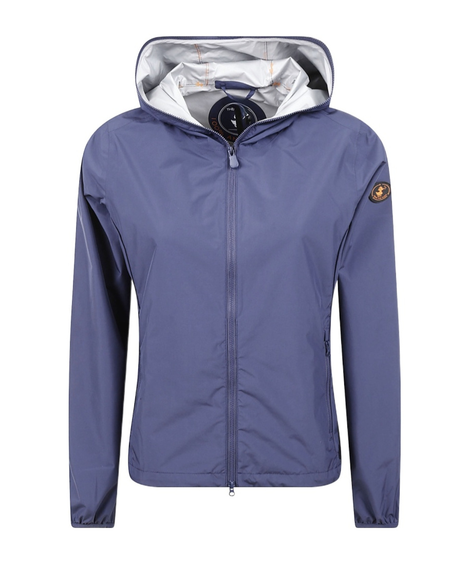 Save The Duck Lightweight Hooded Jacket In Blue