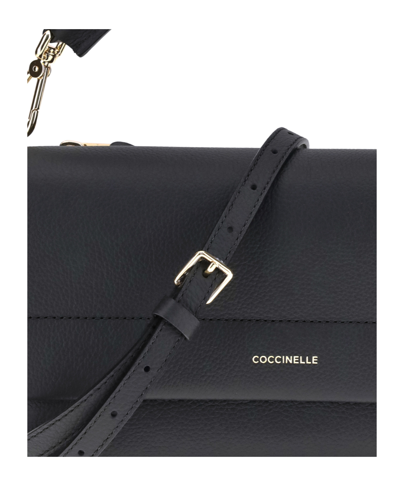 Coccinelle Borsa A Spalla In Pelle Double Boheme Grana Double Small In Purple