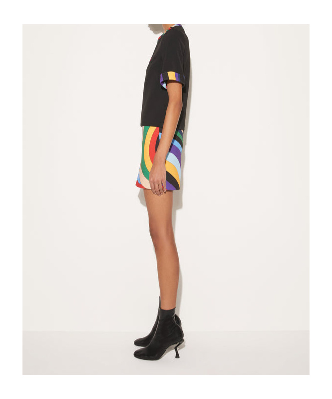 Pucci Mini Robe Imprimée Iride In Black